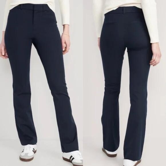 NWT Old Navy High-Waisted Pixie Flare Pants - Picture 2 of 12